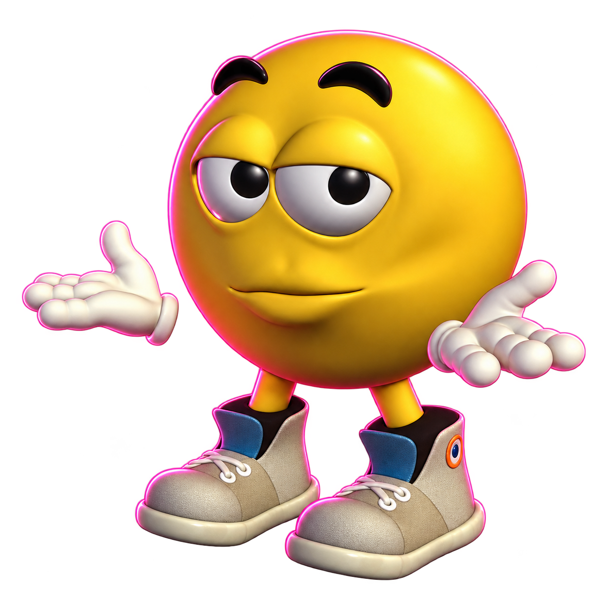 Joe, the yellow character who judges your number